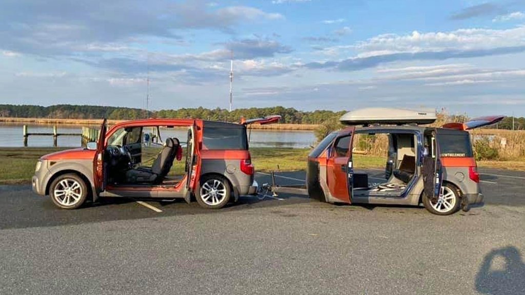 Honda Element s vlastným prívese na predaj