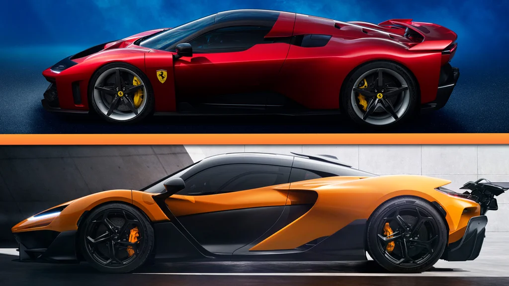 Ferrari F80 kontra McLaren W1: Hybrydowym Starciem